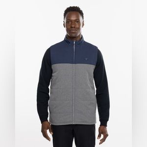 Travis Mathew NORTHERN VEST in HEATHER BLUE NIGHTS NEW